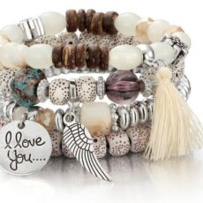 Käevõrude komplekt, valge