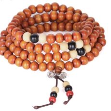 Puidust pärlitega käevõru, helepruun #2