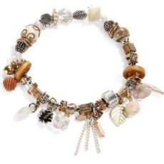 Helmestega käevõru, kuldne