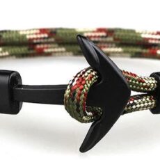 Nöörist käepael, tumerohelise mustriga