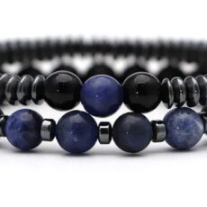 Must kivikestega käevõru, tumesinine