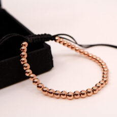 Vasest pärlitega käepael, rosegold